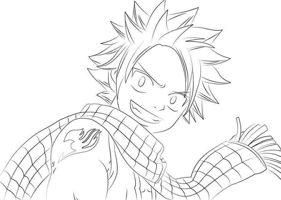 Natsu Fairy Tail coloring page