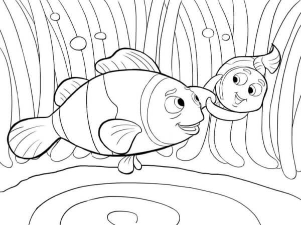 Nemo And Friend coloring page