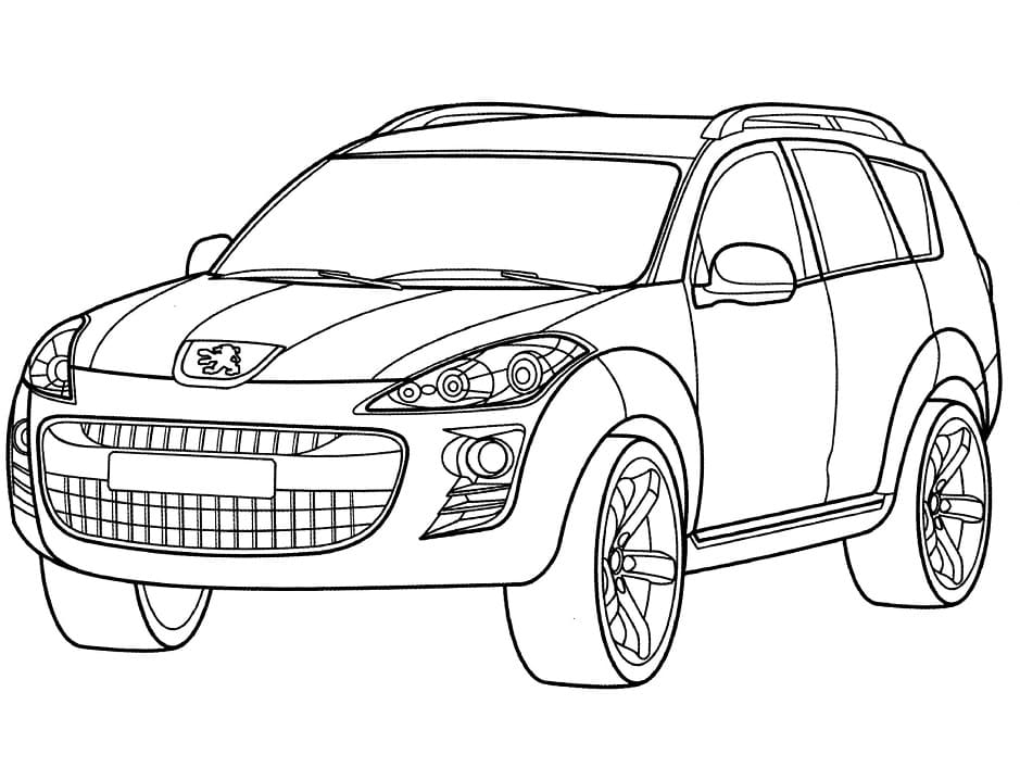 Nice Peugeot coloring page