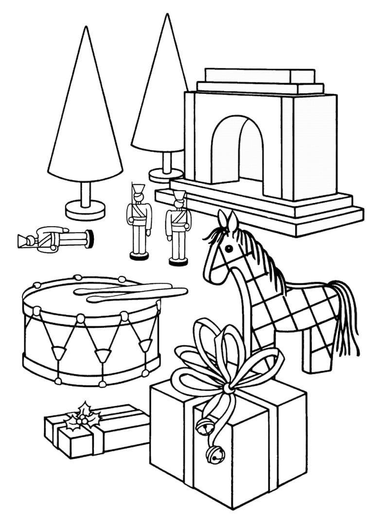 Toys coloring pages