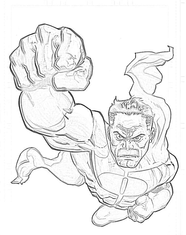 Omni-man coloring page