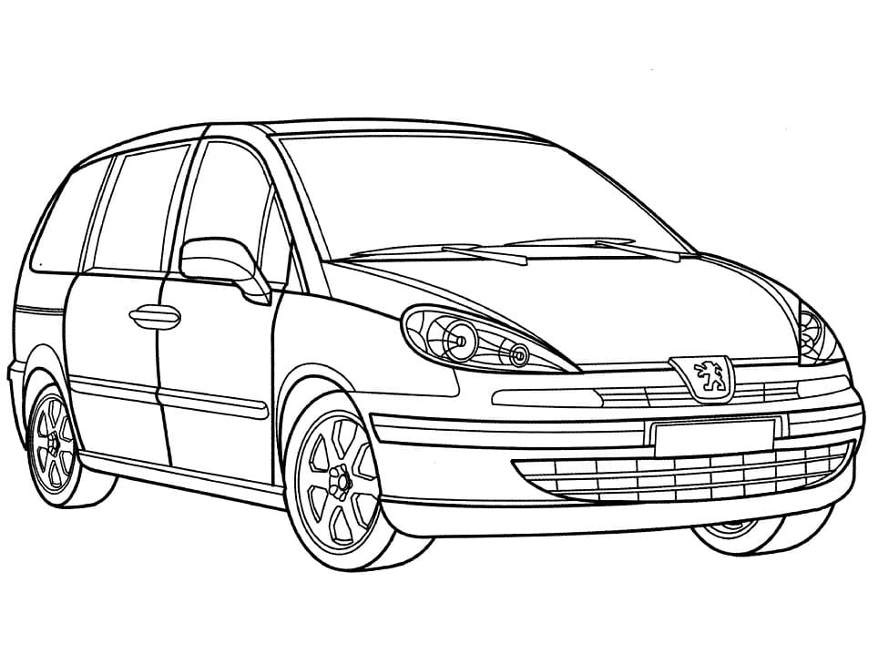 Peugeot Car coloring page