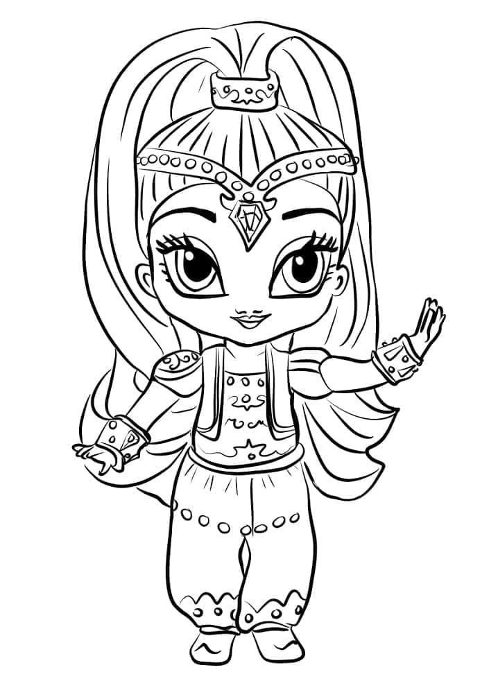 Pretty Shine coloring page