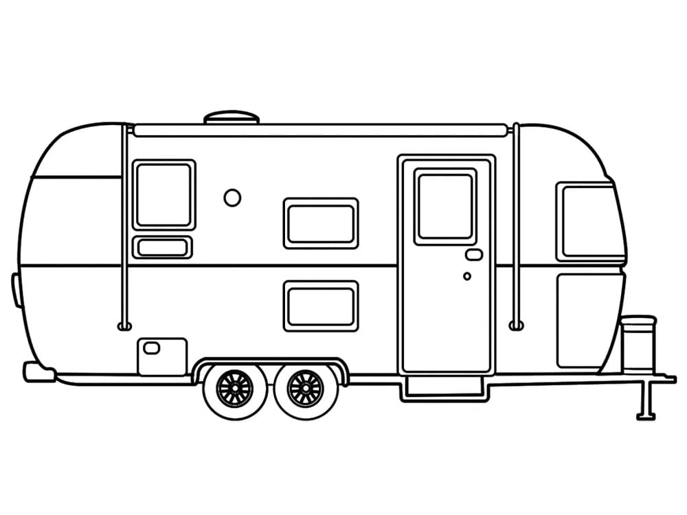 Print Caravan coloring page - Download, Print or Color Online for Free