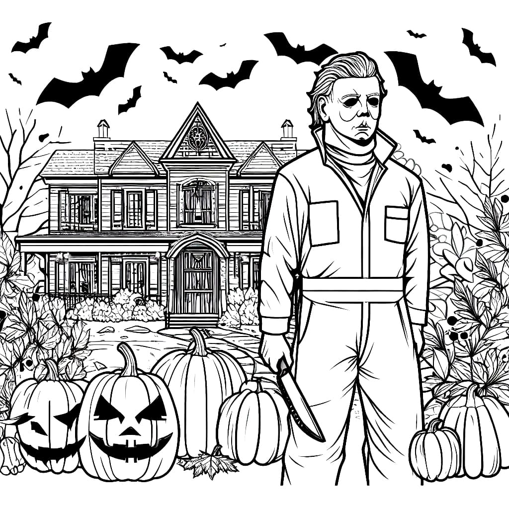 Print Michael Myers coloring page Download Print or Color Online for