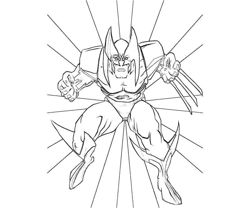 Print Wolverine coloring page