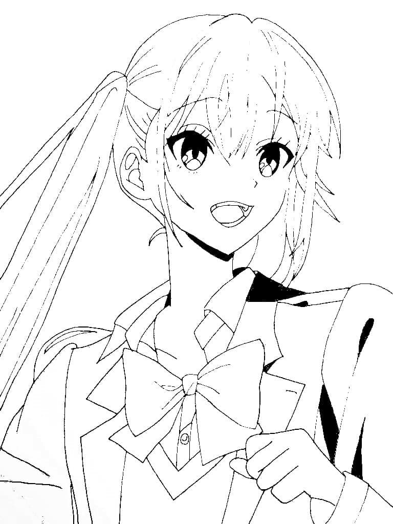 Remi Ayasaki from Anime Horimiya coloring page