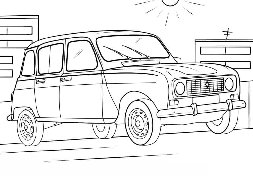 Renault Car coloring page