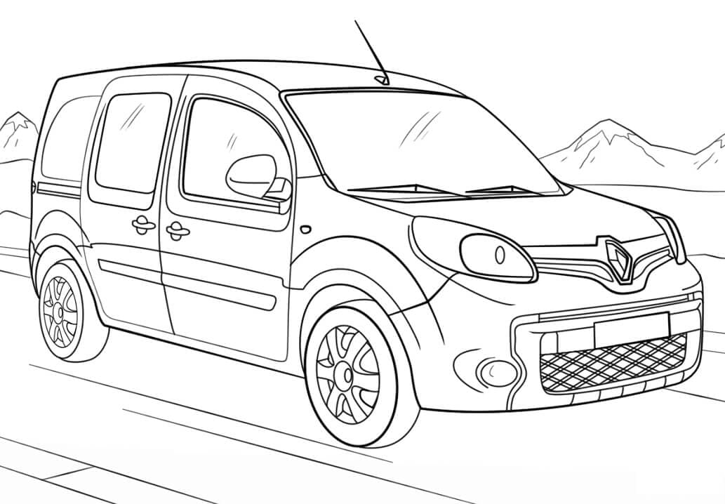 Renault Kangoo coloring page