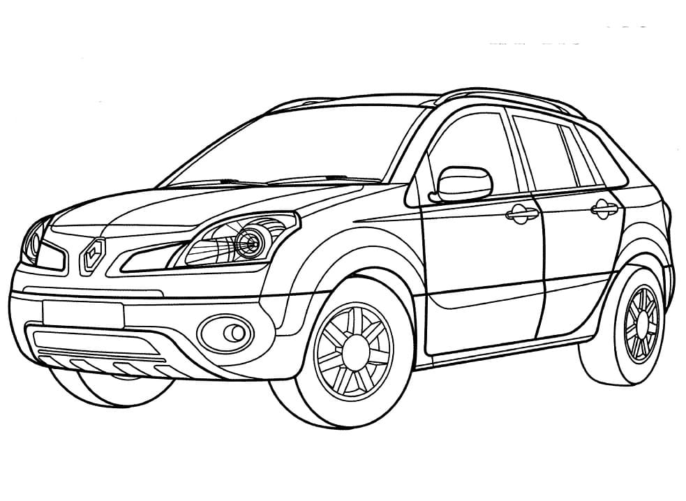 Renault Koleos coloring page