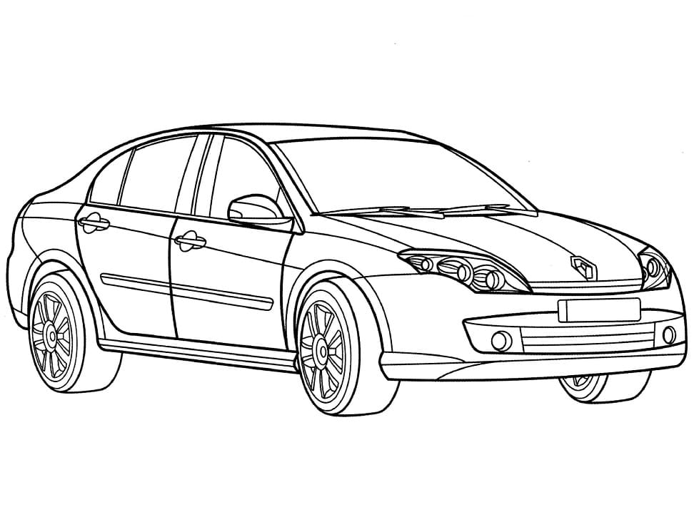 Renault Laguna coloring page