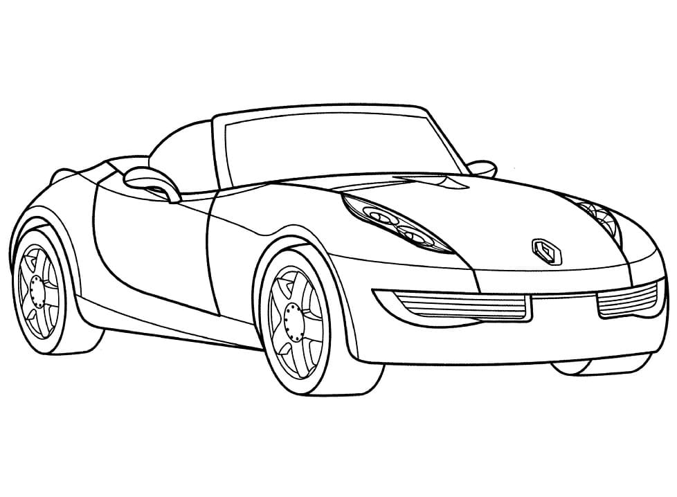 Renault Wind coloring page