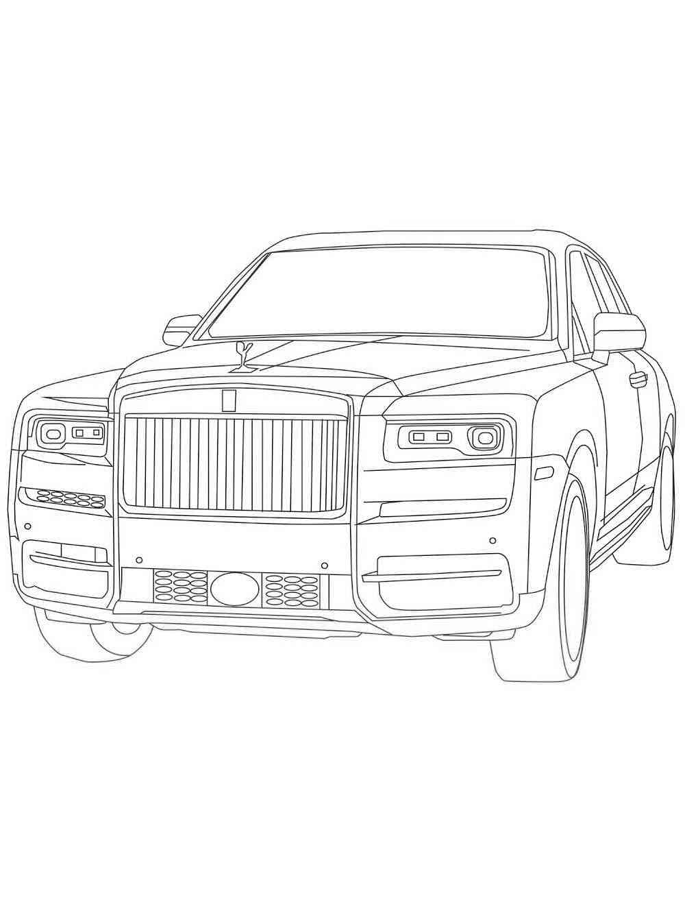 Rolls Royce Free coloring page - Download, Print or Color Online for Free