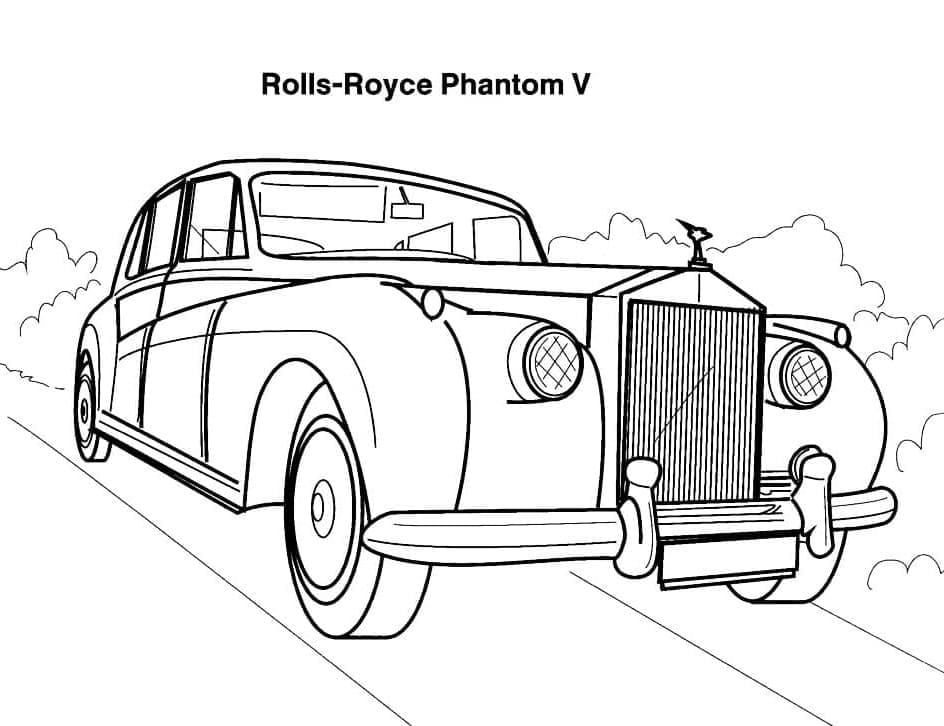 Rolls Royce Phantom V coloring page - Download, Print or Color Online ...