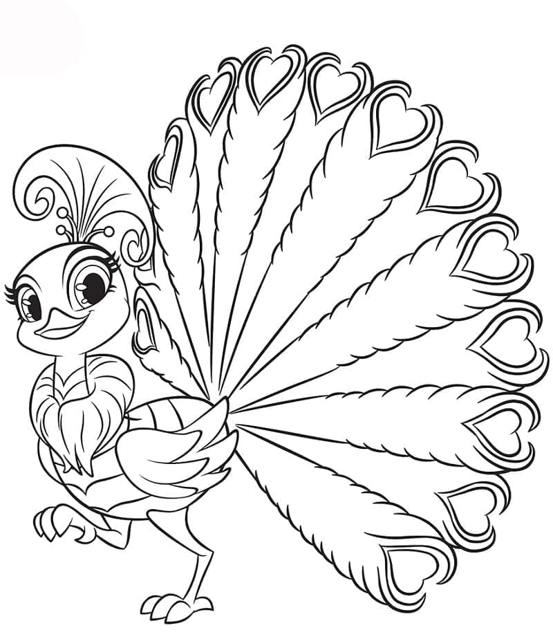 Roya from Shimmer and Shine coloring page