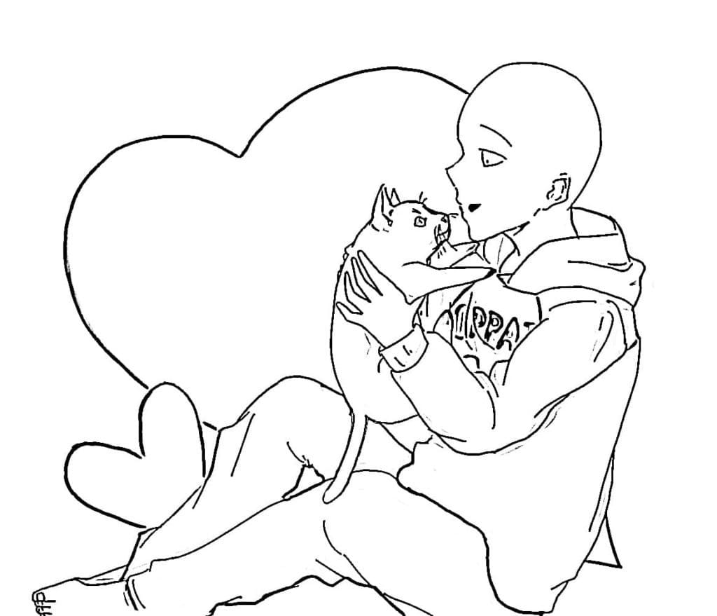 Saitama and Cat