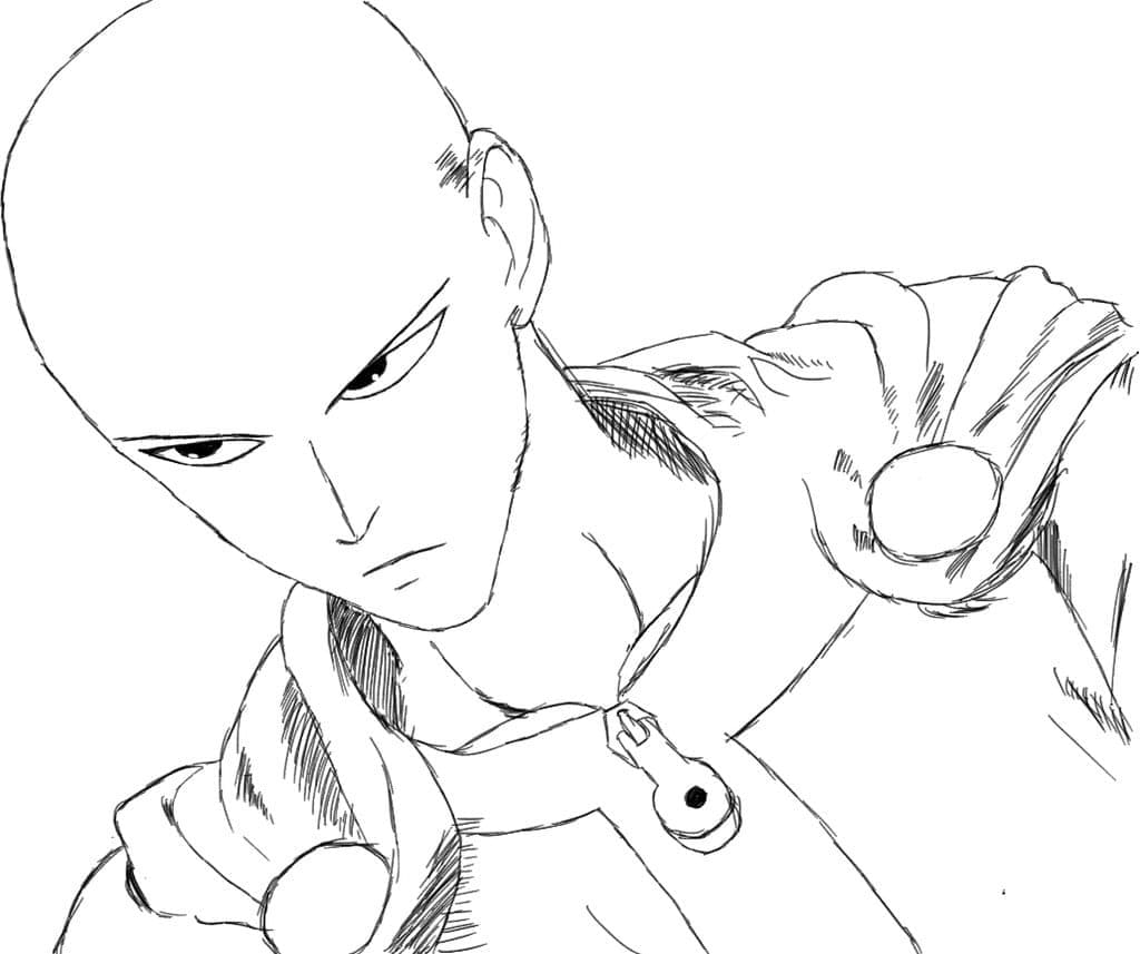 Saitama in Anime One Punch Man