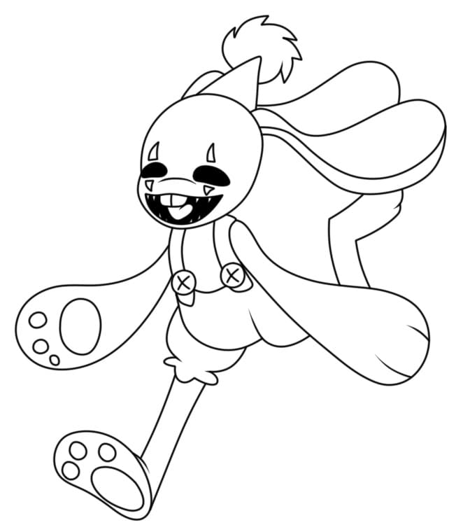 Scary Bunzo Bunny coloring page