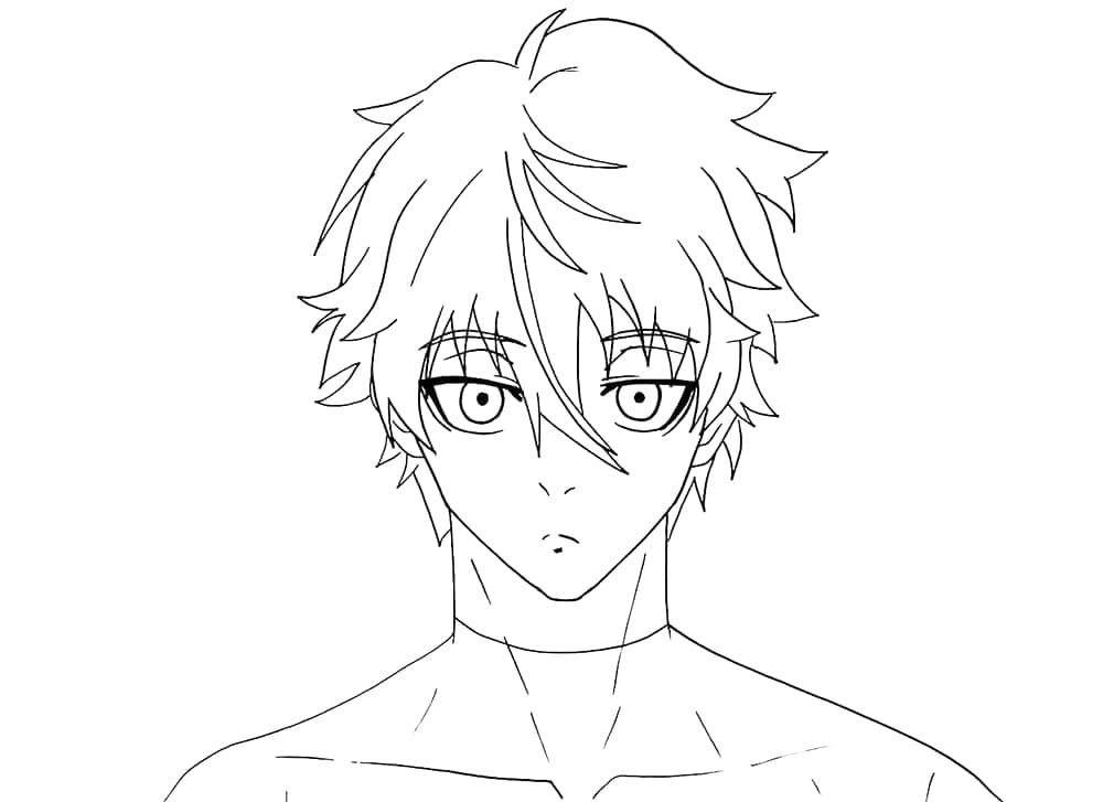 Seishiro Nagi from Anime Blue Lock coloring page - Download, Print or Color  Online for Free