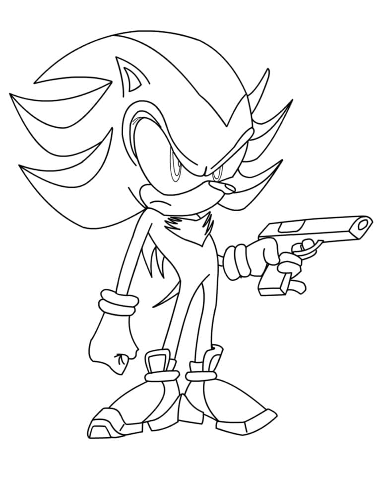 Shadow the Hedgehog with Gun