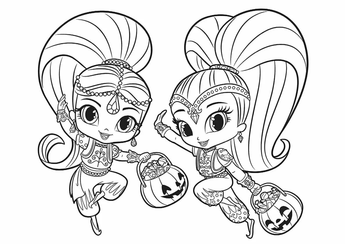 Shimmer and Shine on Halloween