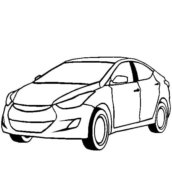 Hyundai coloring pages