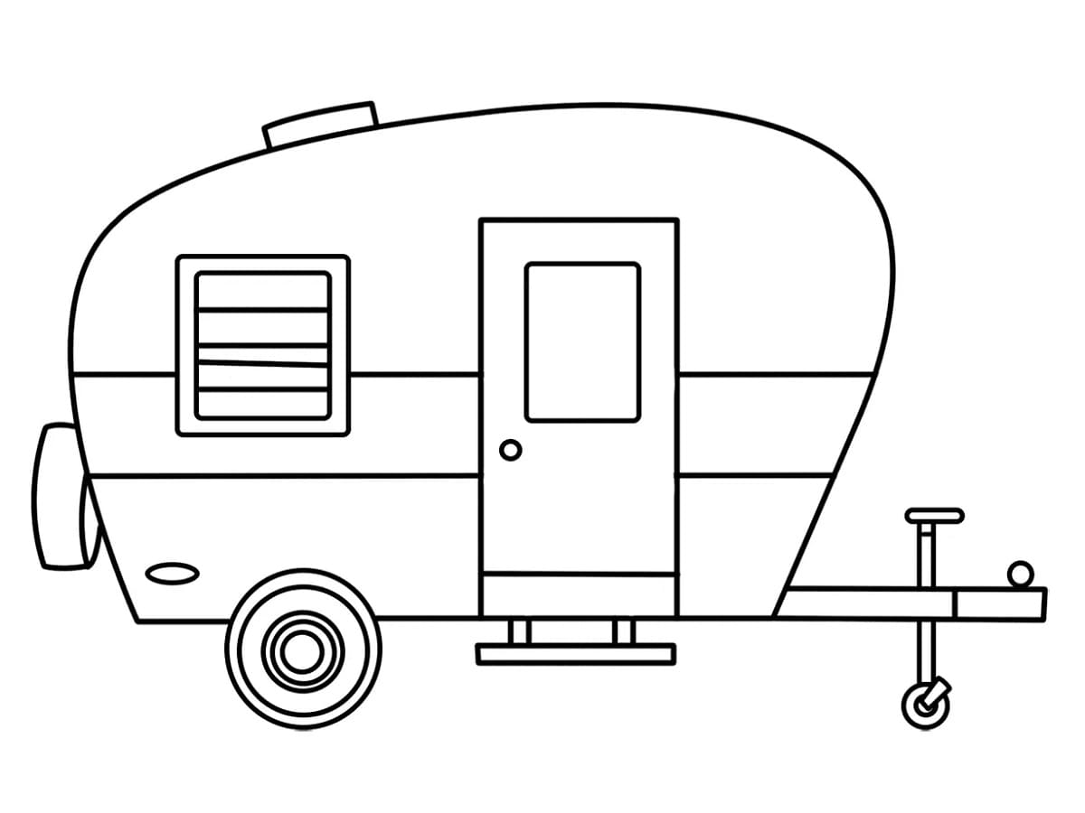 Small Caravan coloring page - Download, Print or Color Online for Free