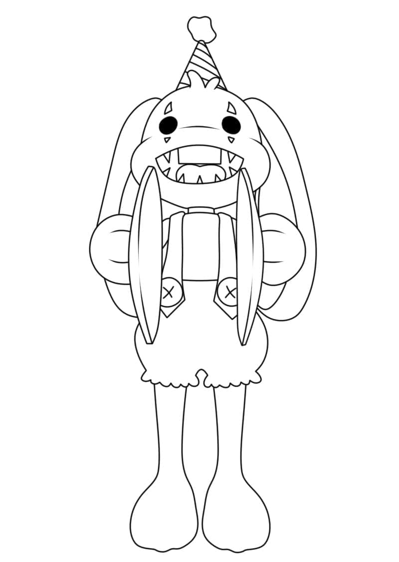 Bunzo Bunny coloring pages