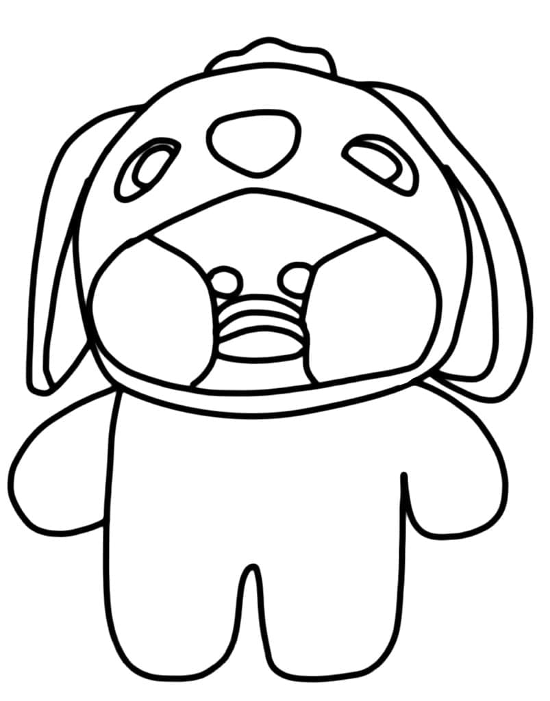 Stitch Lalafanfan coloring page