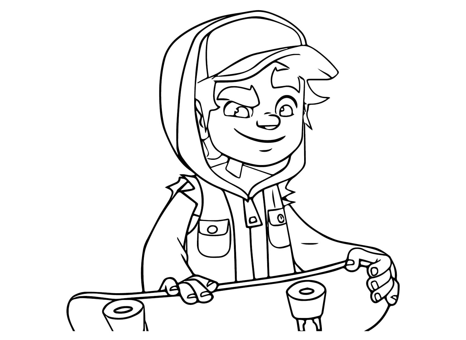 Subway Surfers Printable For Kids coloring page