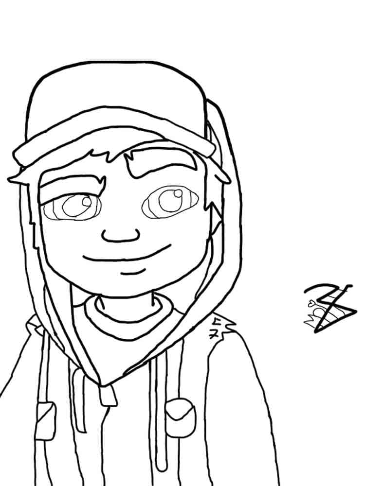 Subway Surfers to Print coloring page