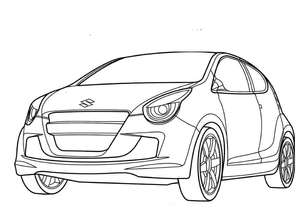 Suzuki Alto coloring page