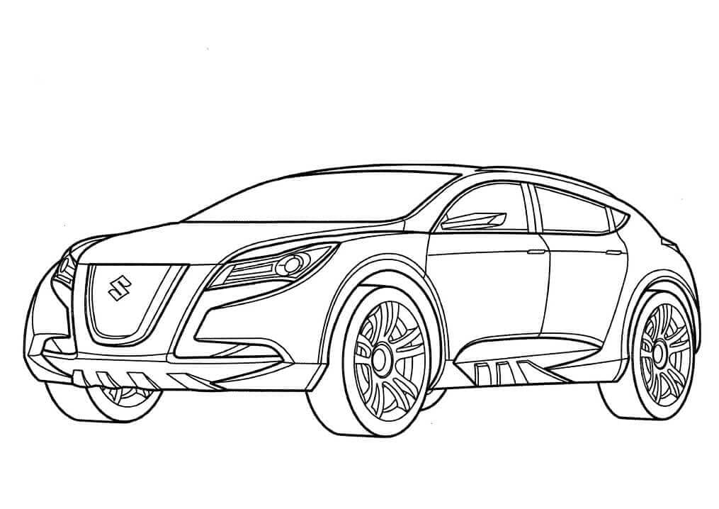 Suzuki Kizashi coloring page