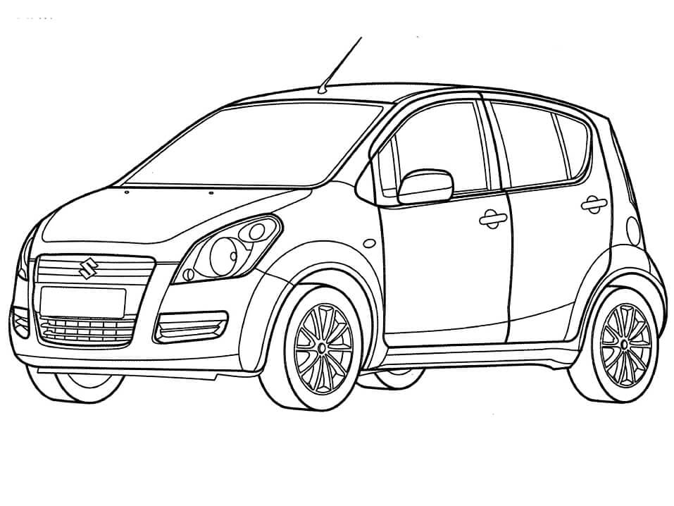 Suzuki Splash coloring page