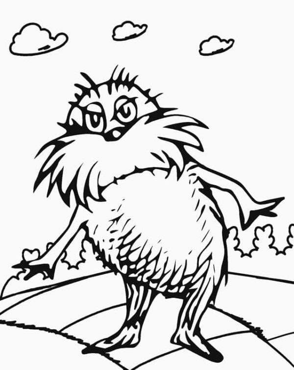 The Forest Spirit Is Dissatisfied With Deforestation coloring page