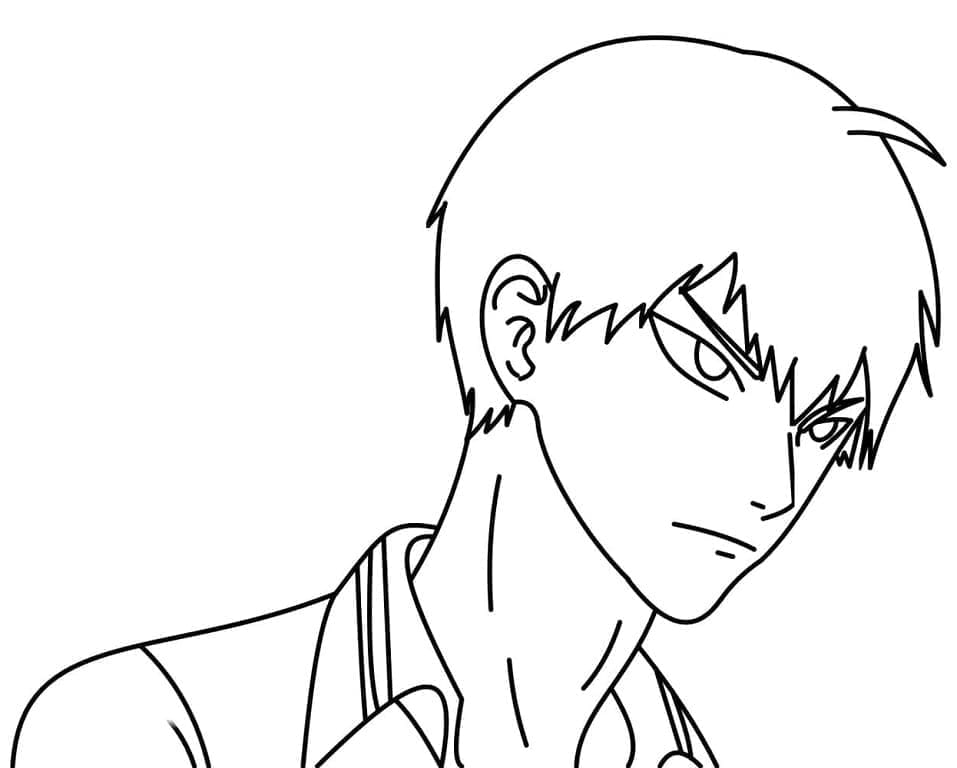 Tobio Kageyama in Anime Haikyuu coloring page