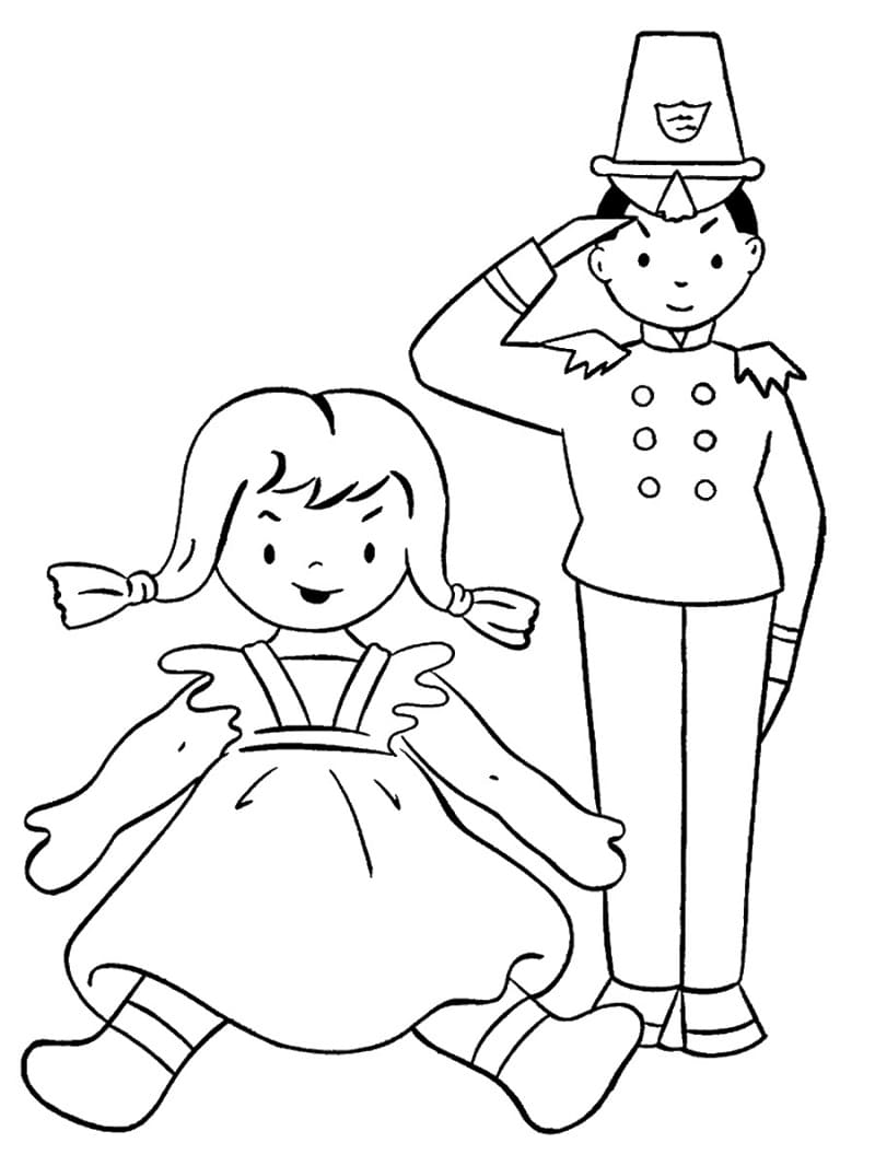 Toys Dolls coloring page