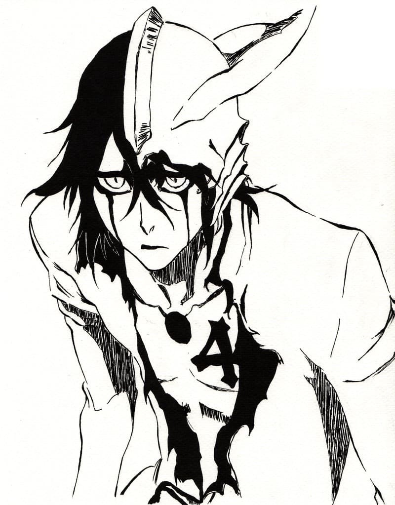 Ulquiorra from Bleach coloring page - Download, Print or Color Online ...