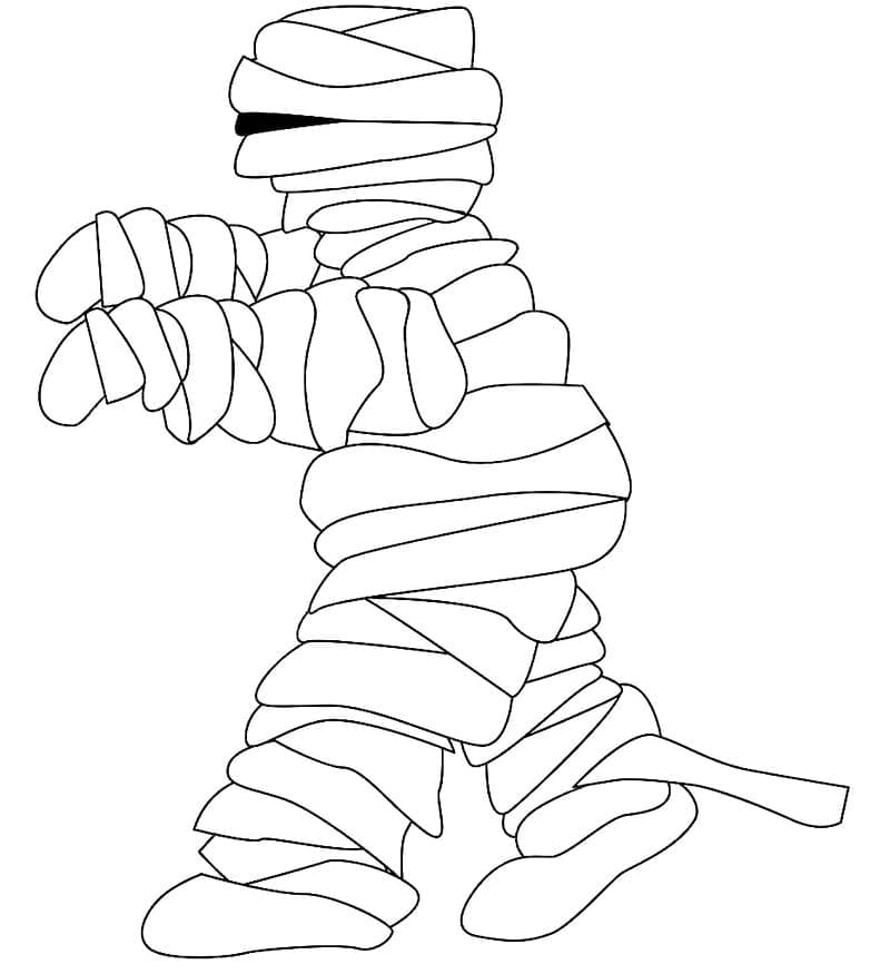 Very Easy Mummy coloring page - Download, Print or Color Online for Free