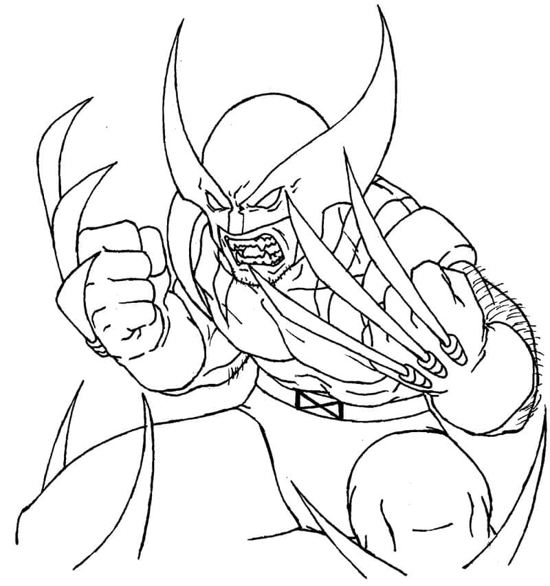 Wolverine Free coloring page - Download, Print or Color Online for Free