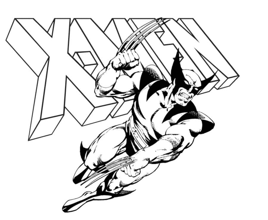 Wolverine from X-Men coloring page - Download, Print or Color Online ...
