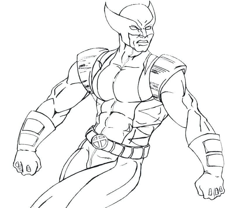 Wolverine Image coloring page