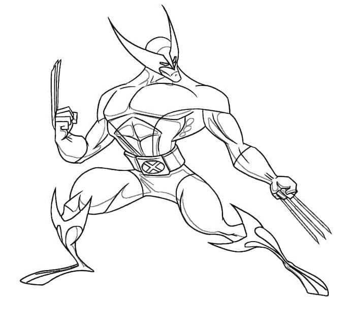 Wolverine In X Men Coloring Page Download Print Or Color Online For Free