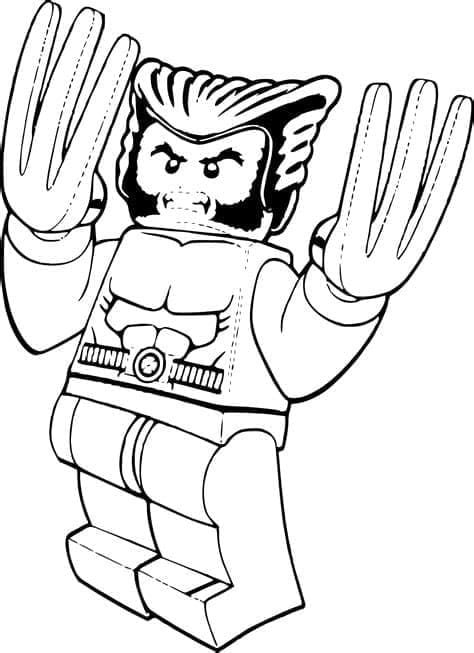 Wolverine Lego coloring page