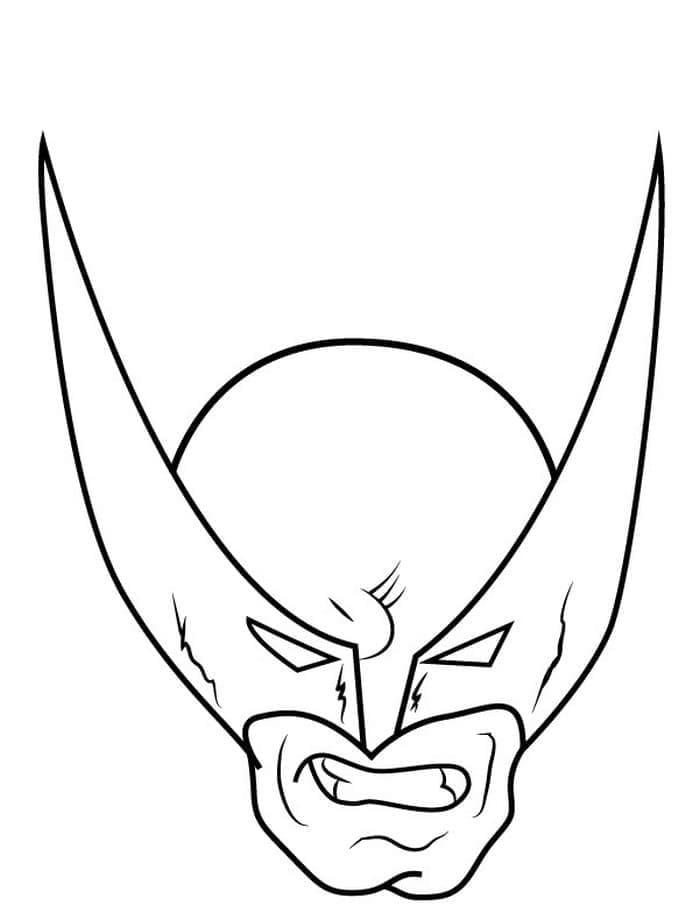 Wolverine with Mask coloring page