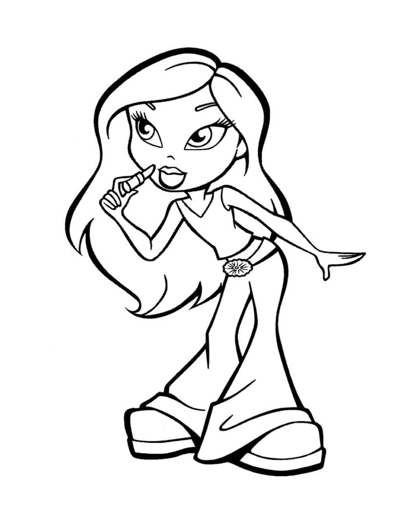 Yasmin in Bratz coloring page