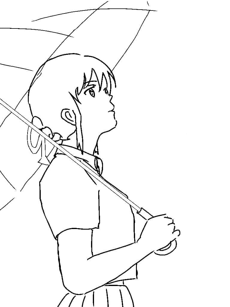 Your Name Anime coloring page