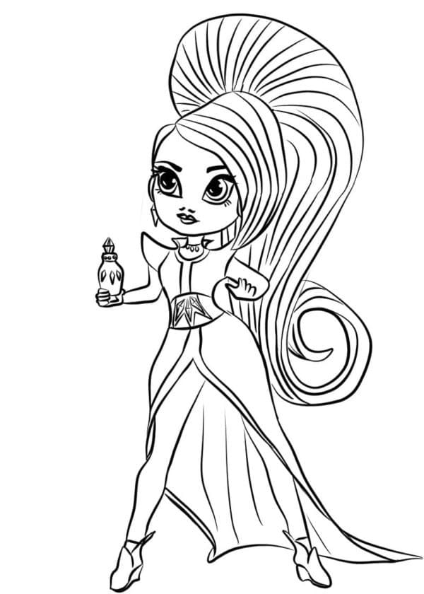 Zeta the Sorceress coloring page - Download, Print or Color Online for Free