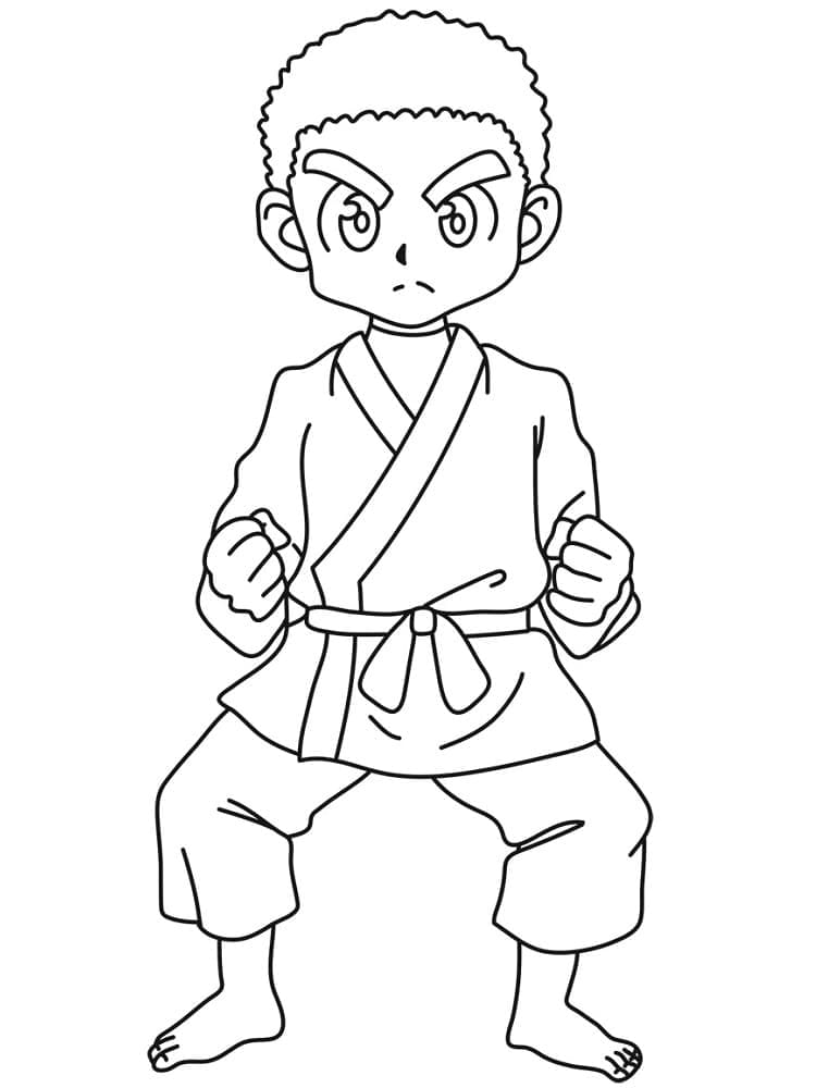 Zushi from Hunter x Hunter coloring page