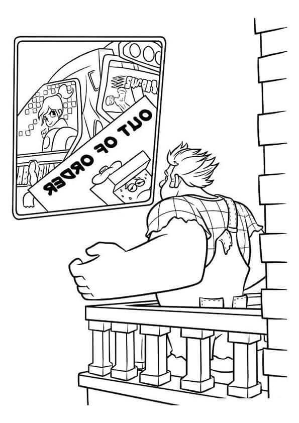 Basic Ralph coloring page